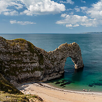 Buy canvas prints of Bright day at Durdle Door by Wendy Williams CPAGB