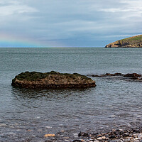 Buy canvas prints of Majestic Rainbow over Penmon Lighthouse by Wendy Williams CPAGB