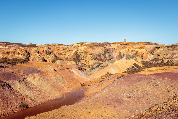 Vibrant Copper Mines of Parys Mountain Picture Board by Wendy Williams CPAGB