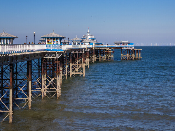 Cold crisp day on Llandudno Pier Picture Board by Wendy Williams CPAGB
