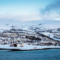 Buy canvas prints of Early morning approach on Tromso by Wendy Williams CPAGB