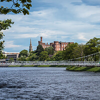 Buy canvas prints of Majestic Inverness Castle and Cathedral by Wendy Williams CPAGB