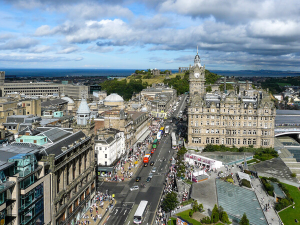 Majestic Edinburgh View Picture Board by Wendy Williams CPAGB