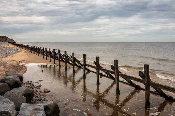 Mesmerizing Reflections of West Runton Picture Board by Wendy Williams CPAGB