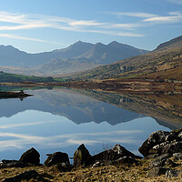 Buy canvas prints of Majestic Snowdon Horseshoe Panorama by Wendy Williams CPAGB