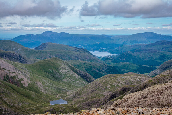 View from Scafell Pike Picture Board by Wendy Williams CPAGB