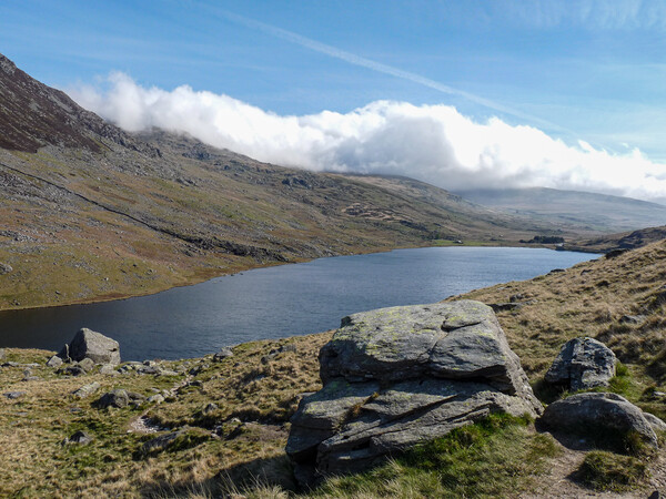 Low Cloud at Llyn Ogwen Picture Board by Wendy Williams CPAGB