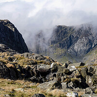 Buy canvas prints of Low Cloud on the Glyders by Wendy Williams CPAGB