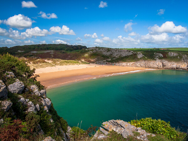 Beautiful Barafundle Bay Beach Picture Board by Wendy Williams CPAGB
