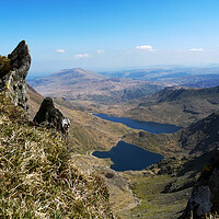 Buy canvas prints of Heart Shaped Lakes of Snowdonia by Wendy Williams CPAGB