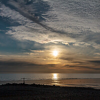 Buy canvas prints of Breathtaking Sun Dog at Dinas Dinlle by Wendy Williams CPAGB