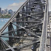 Buy canvas prints of On Sidney Harbour Bridge by Wendy Williams CPAGB
