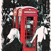 Buy canvas prints of Red Phone Boxes by Paul Stevens
