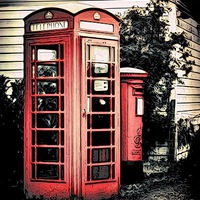 Buy canvas prints of Post & Phone Boxes by Paul Stevens