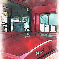 Buy canvas prints of London Bus - 03 by Paul Stevens