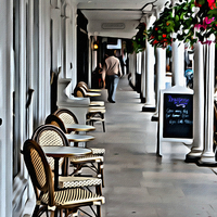 Buy canvas prints of The Colonnade by Paul Stevens