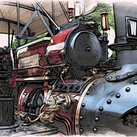 Buy canvas prints of Traction Engine -02 by Paul Stevens
