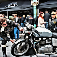 Buy canvas prints of Cafe Racer by Paul Stevens