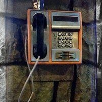 Buy canvas prints of Old Street Telephone by Marinela Feier