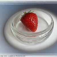 Buy canvas prints of A strawberry in a cup by Marinela Feier