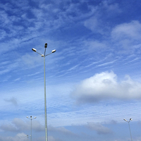 Buy canvas prints of lamps under blue sky by Marinela Feier