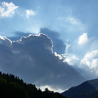 Buy canvas prints of rays and clouds by Marinela Feier