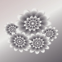 Buy canvas prints of Silver petals bouquet by Marinela Feier