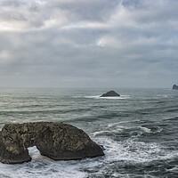 Buy canvas prints of The Arch Rock, Oregon Coast by Belinda Greb