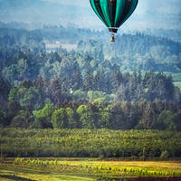 Buy canvas prints of  Floating Over Fields by Belinda Greb