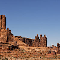 Buy canvas prints of Three Gossips - Arches National Park by Belinda Greb
