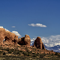 Buy canvas prints of Between Two Worlds - Arches National Park by Belinda Greb