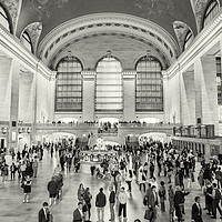 Buy canvas prints of Grand Central Terminal monochrome by Belinda Greb