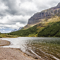 Buy canvas prints of Redrock Lake - Glacier National Park by Belinda Greb