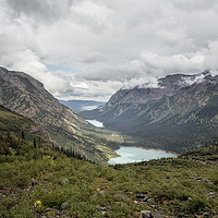 Buy canvas prints of Three Lakes Viewed from Grinnell Glacier by Belinda Greb
