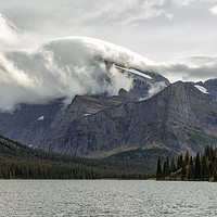 Buy canvas prints of Clouds Over Mt Gould by Belinda Greb