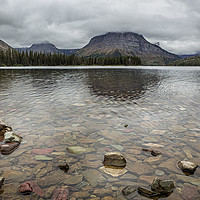 Buy canvas prints of Two Medicine Lake - Glacier NP by Belinda Greb
