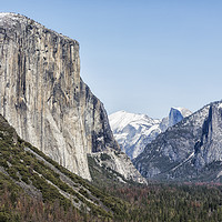 Buy canvas prints of El Capitan, Half Dome and Sentinel Rock from Tunne by Belinda Greb