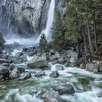 Buy canvas prints of Lower Yosemite Falls by Belinda Greb