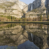 Buy canvas prints of View of Yosemite Falls from Cook's Meadow by Belinda Greb