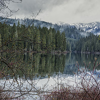 Buy canvas prints of Fish Lake on a Spring Evening by Belinda Greb