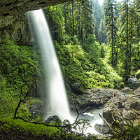 Buy canvas prints of Looking Out From Under North Falls by Belinda Greb