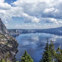 Buy canvas prints of Crater Lake from the North Rim, No. 2 by Belinda Greb