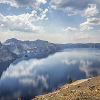 Buy canvas prints of Crater Lake with a view of the Phantom Ship by Belinda Greb