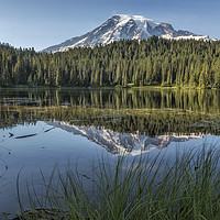 Buy canvas prints of Reflecting a Mountain by Belinda Greb