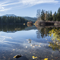 Buy canvas prints of Beautiful Fall Day at Fish Lake by Belinda Greb