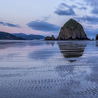 Buy canvas prints of Daybreak at Haystack Rock by Belinda Greb