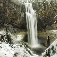 Buy canvas prints of Salt Creek Falls on a Winter's Day by Belinda Greb