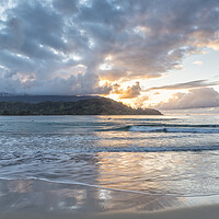 Buy canvas prints of Sunset at Hanalei Bay, No. 1 by Belinda Greb