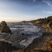 Buy canvas prints of Golden Hour at Otter Point by Belinda Greb
