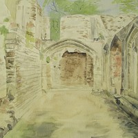 Buy canvas prints of Cleeve Abbey Cloister by Martin Howard